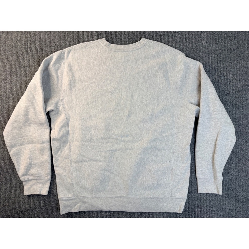 Independent Trading Co XL Gray Alpha Phi Football Bear Crewneck Sweatshirt IND50 - Picture 8 of 8